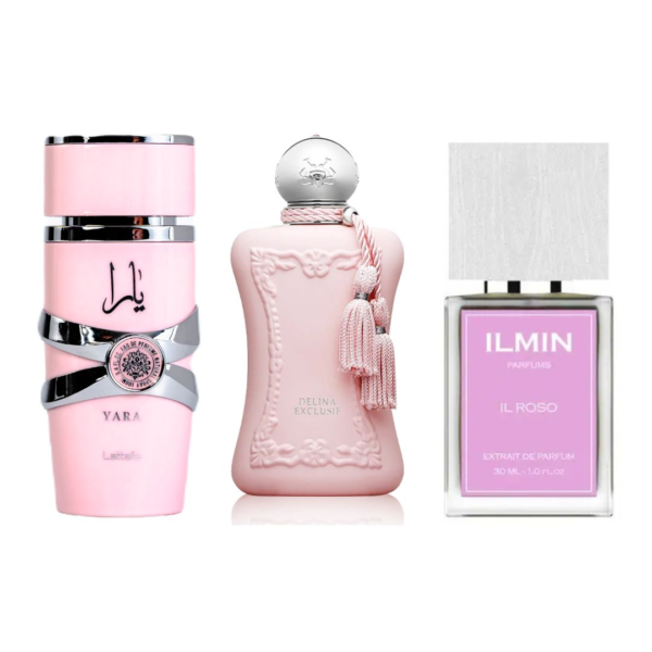 PERFUMES YARA+DELINAROYAL+ILMINROSSO